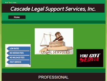 Tablet Screenshot of cascadelegalsupport.com